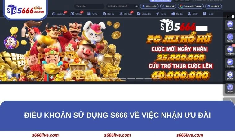 Điều Khoản Sử Dụng S666 234 Hội viên cần nắm điều khoản về việc nhận ưu đãi tại sân chơi S666
